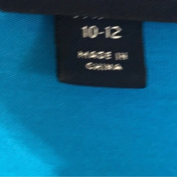 Lands’ End turquoise blue wrap dress size 10 large - Picture 4 of 4